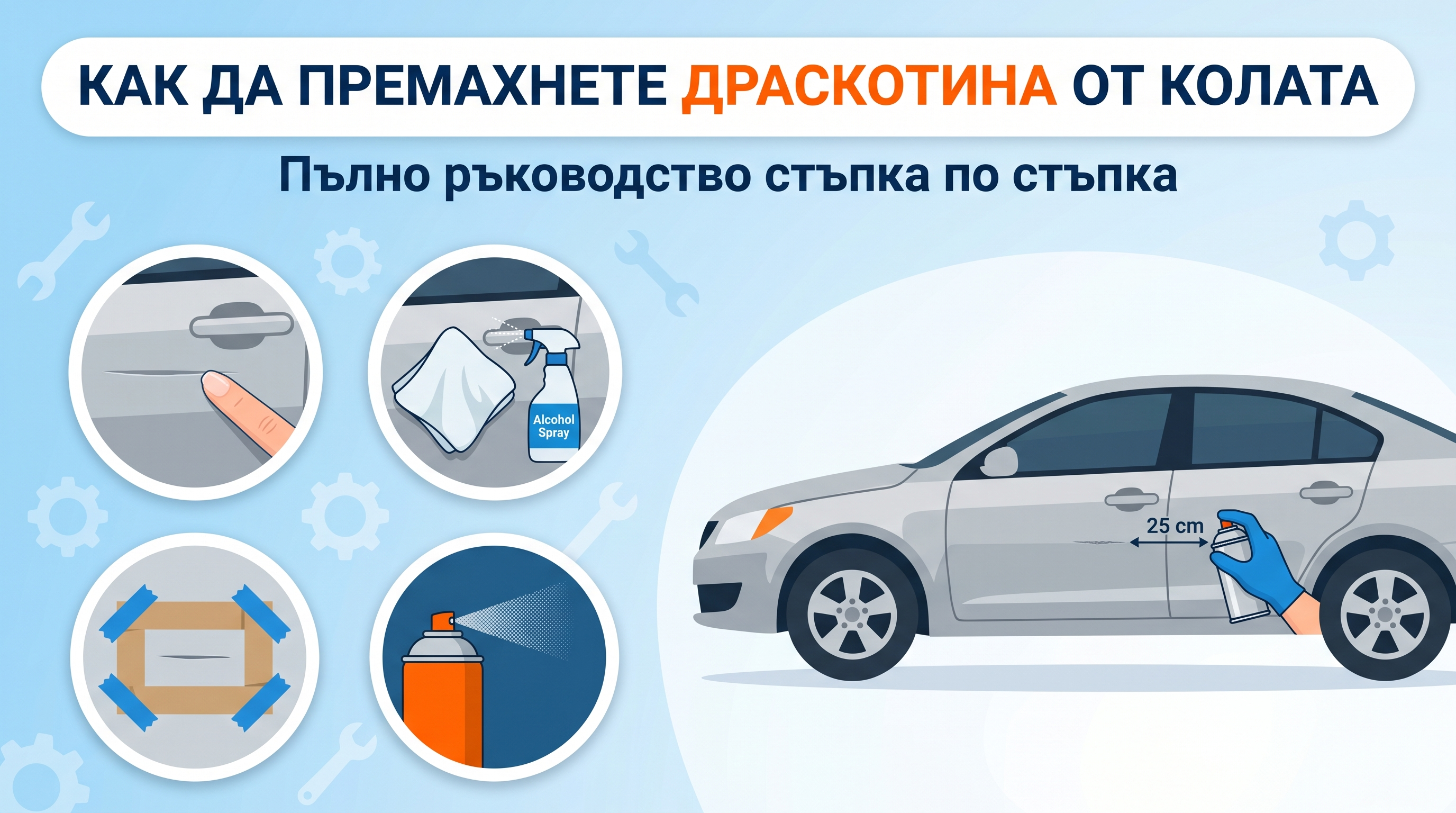Как да премахнете драскотина от колата – пълно ръководство